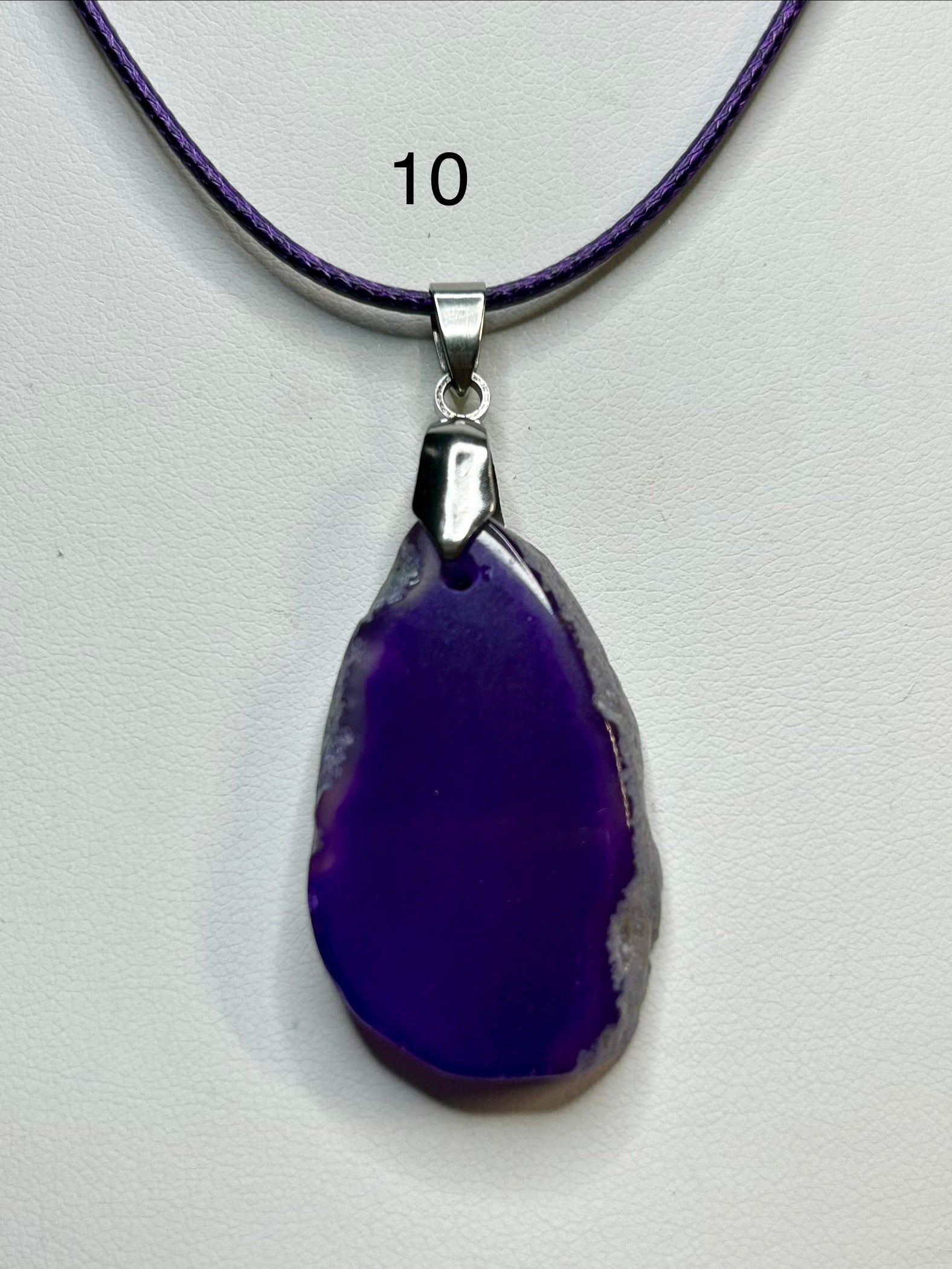 Collar de piedra natural en cordon combinado.