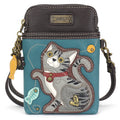 Cartera estilo Crossbody - Gato atigrado gris