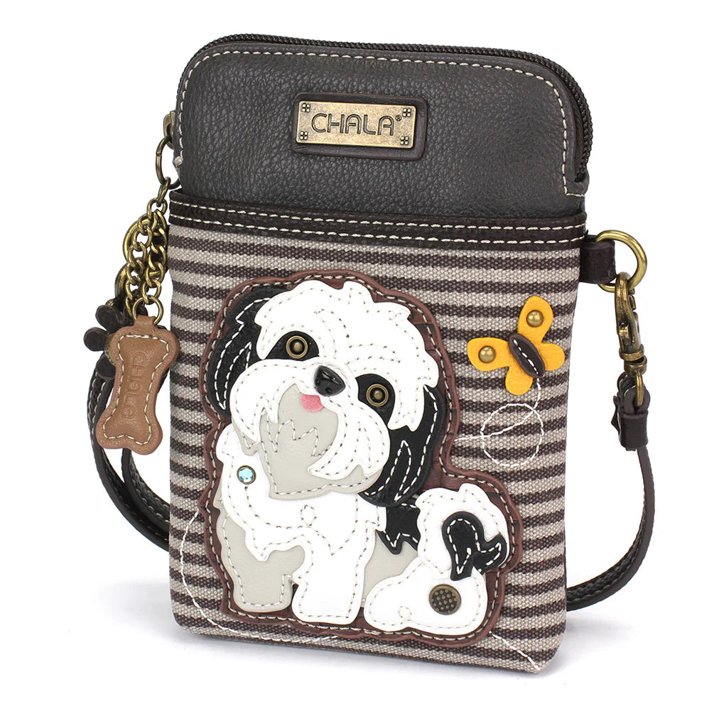 Cartera estilo Crossbody - Shih Tzu Blanco