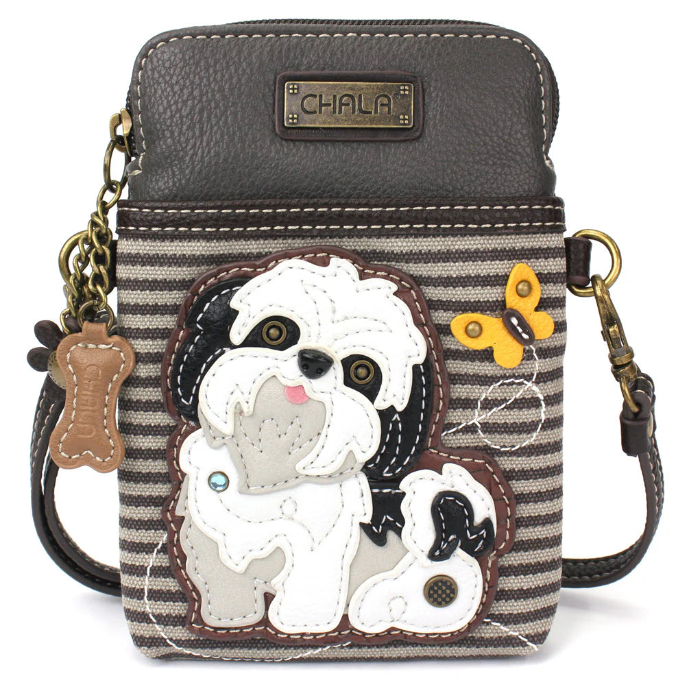 Cartera estilo Crossbody - Shih Tzu Blanco