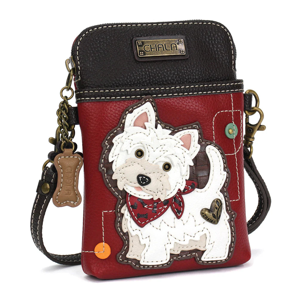 Cartera estilo Crossbody - Terrier Blanco