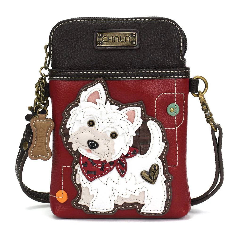 Cartera estilo Crossbody - Terrier Blanco