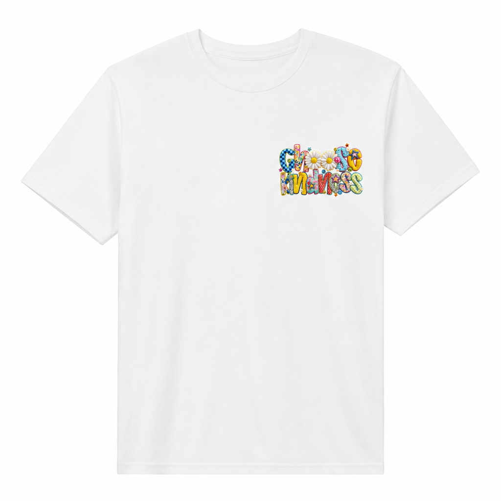 T-Shirt Impresa a estilo 3D "Choose Kindness"