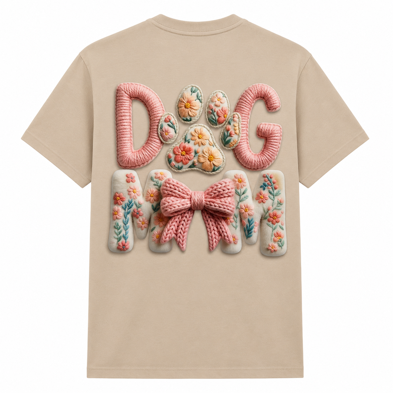 T-Shirt impresa a estilo 3D "Dog Mom"