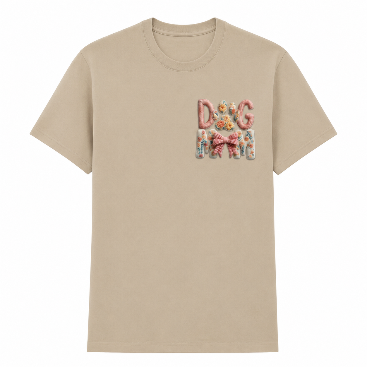 T-Shirt impresa a estilo 3D "Dog Mom"