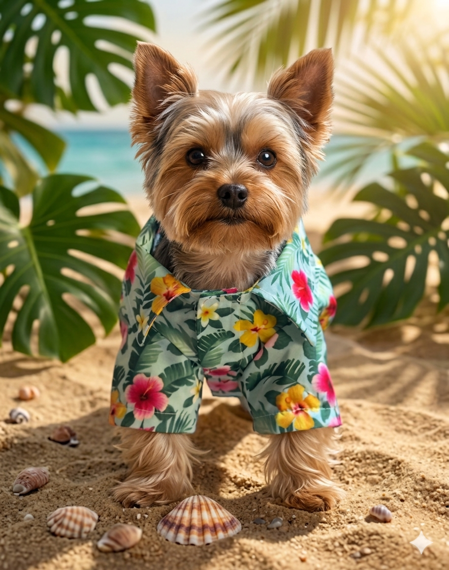 Camisa Hawaiana para mascotas