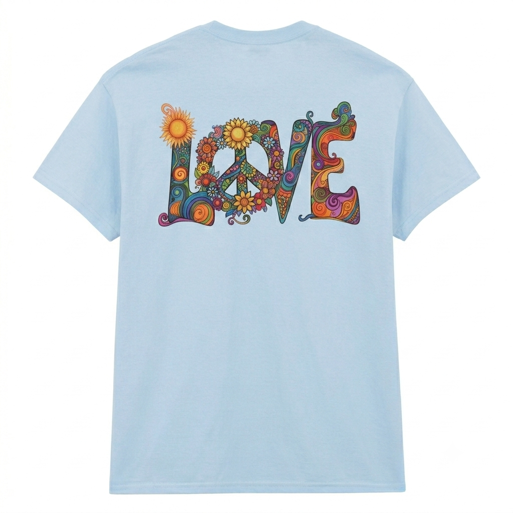 T-Shirt Impresa con "Love"