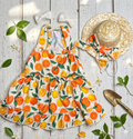 Vestido para mascota con pamela y lazitos