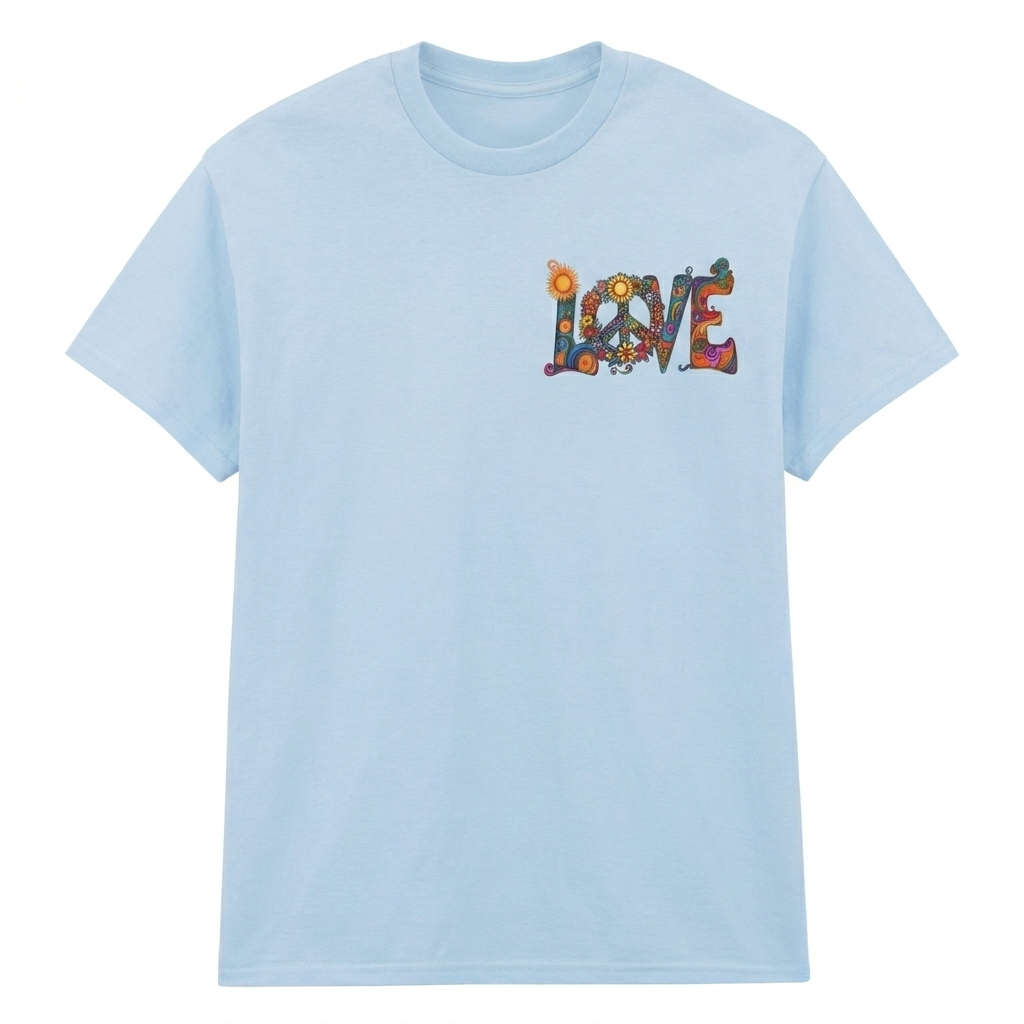 T-Shirt Impresa con "Love"