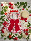 Vestido para mascota con pamela y lazitos