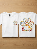 T-Shirt con huella de mascota impresa