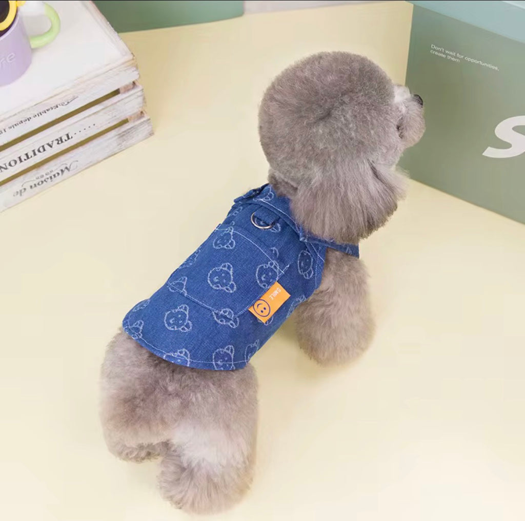 Camisa de mezclilla para mascota
