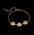 Pulsera con tres huellas de mascotas
