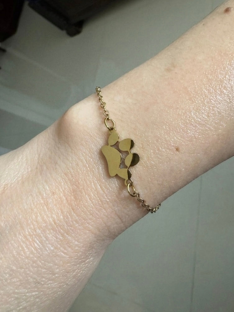 Pulsera con huella de mascota
