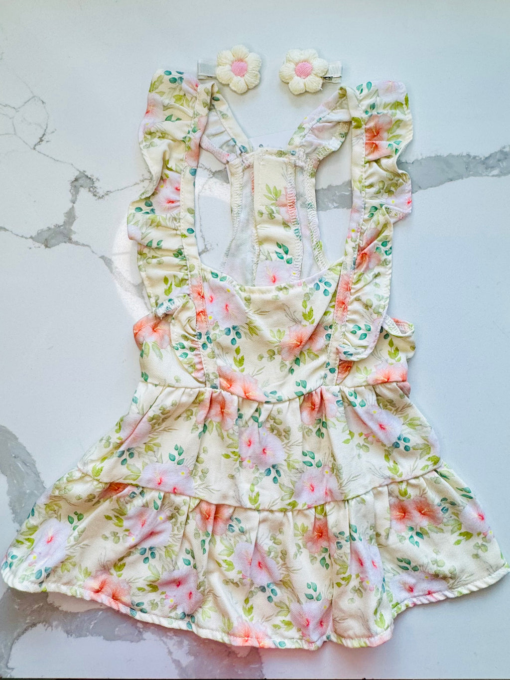 Vestido floral para mascota talla S