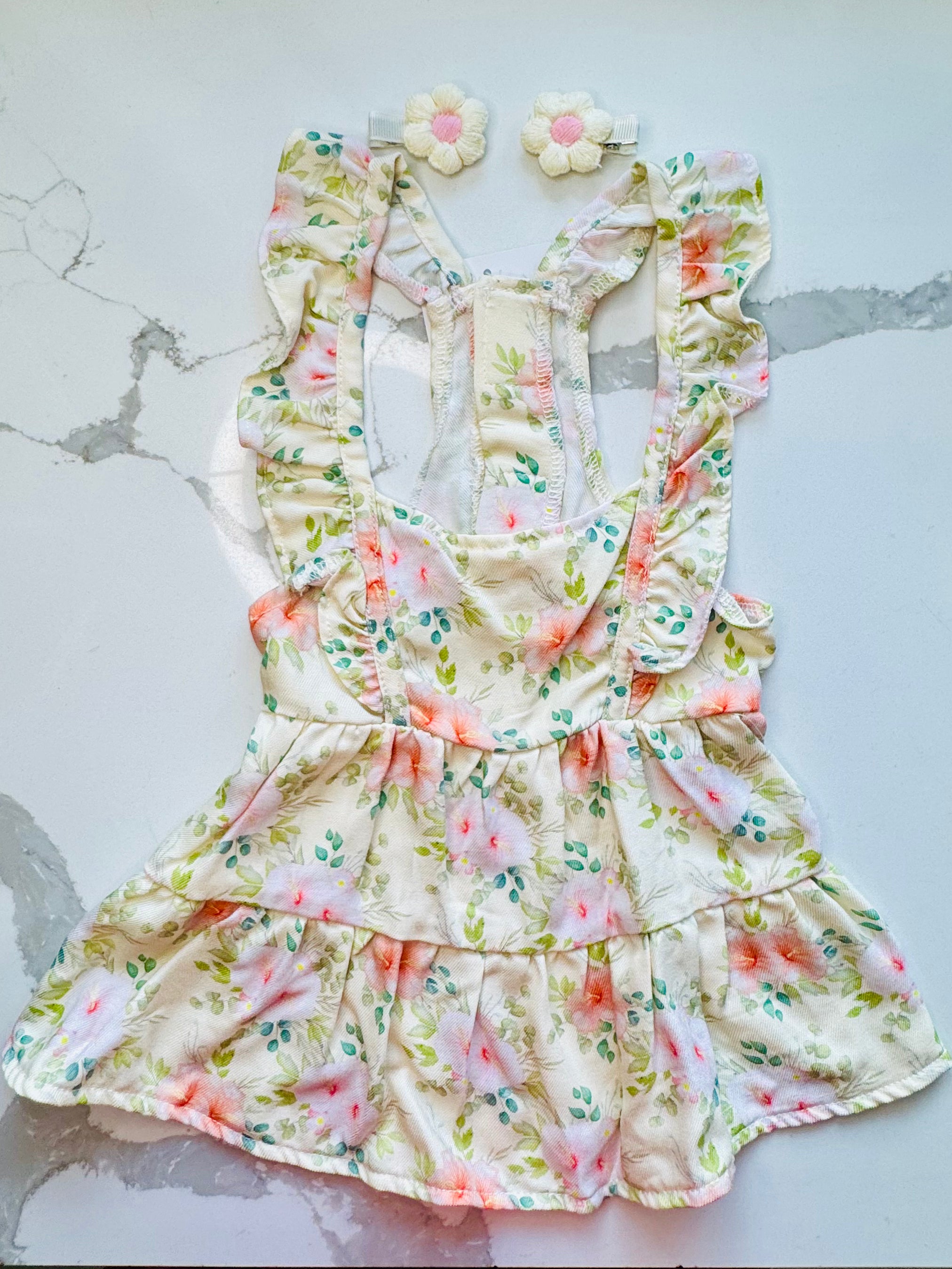 Vestido floral para mascota talla S