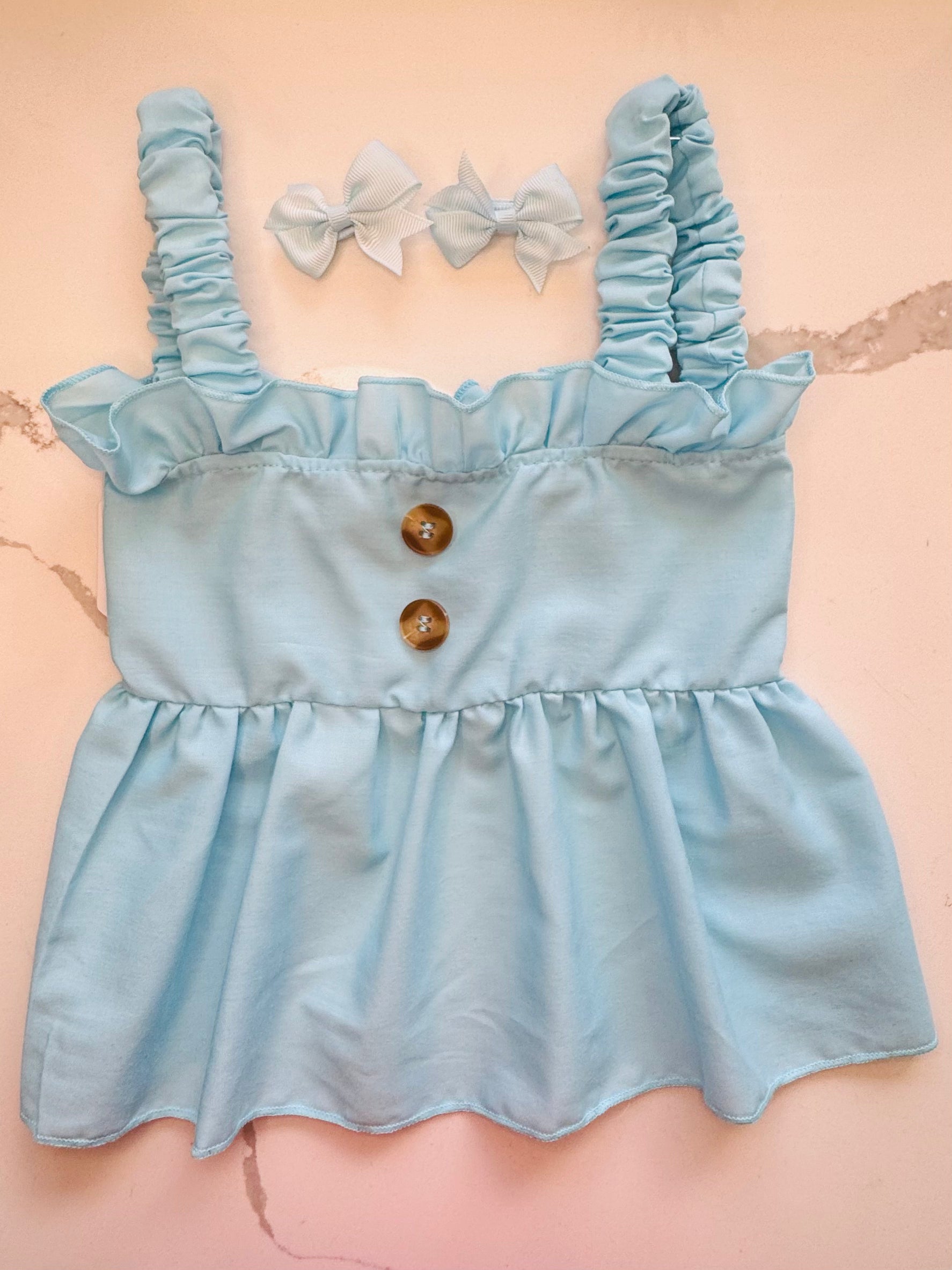 Vestido para mascota talla S + Lazitos para el pelo