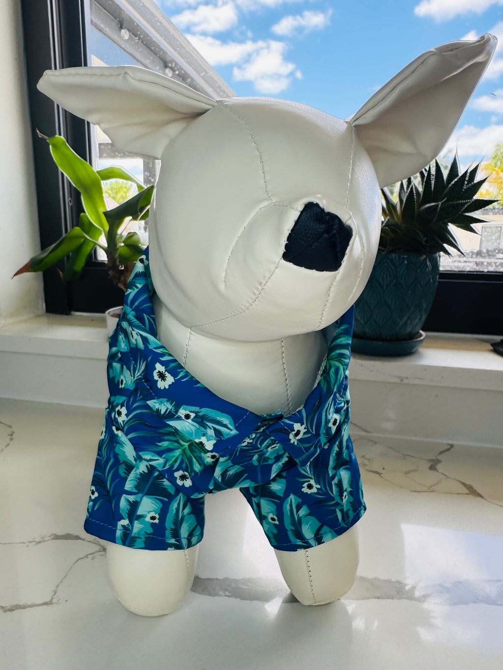 Camisa para mascota estilo hawaiana