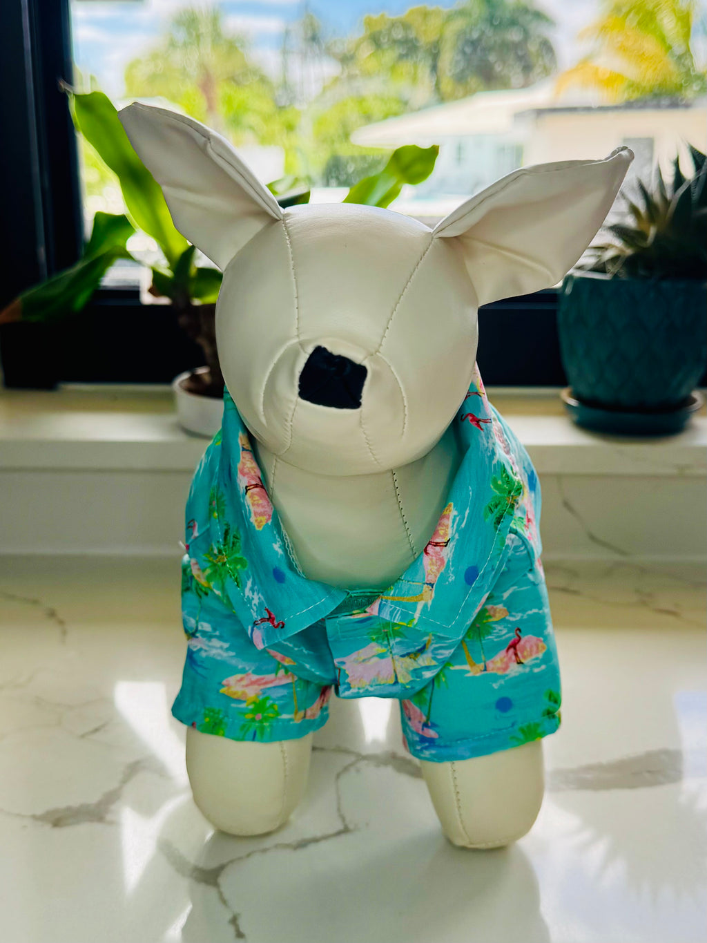 Camisa para mascota estilo hawaiana