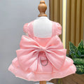 Vestido para mascotas en organza con lazitos para el pelo.