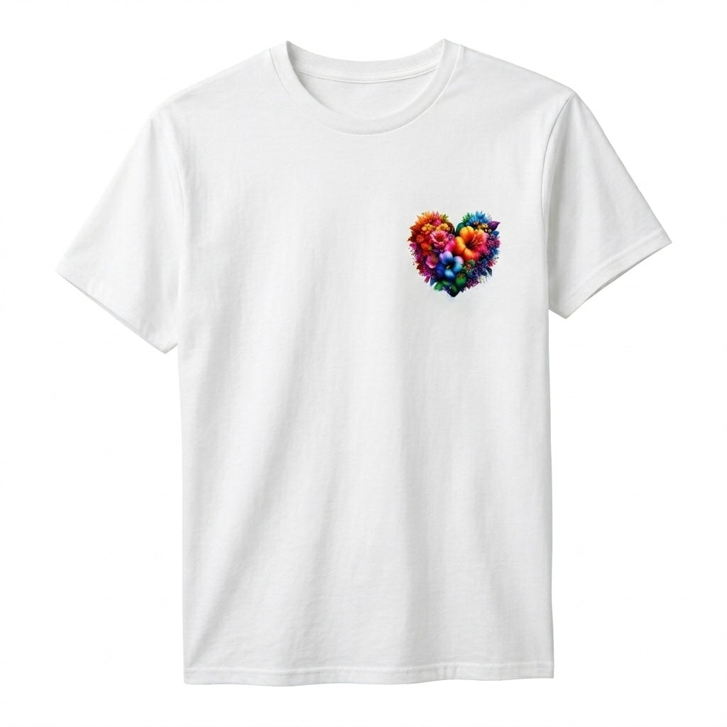 T-Shirt Impresa a estilo 3D "Florece desde el alma"