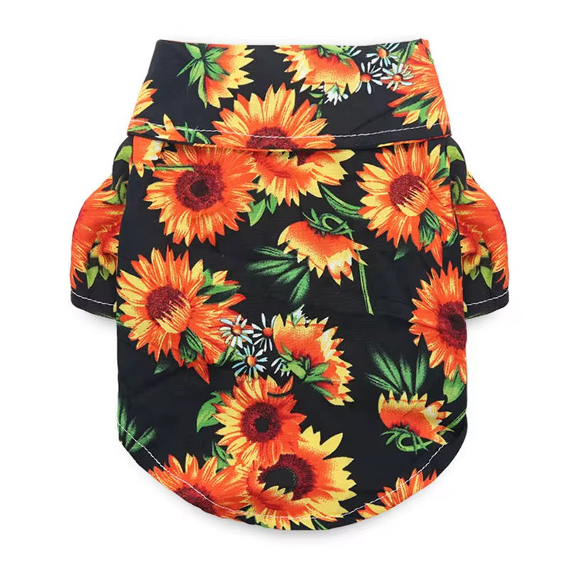 Camisa para mascota estilo hawaiana