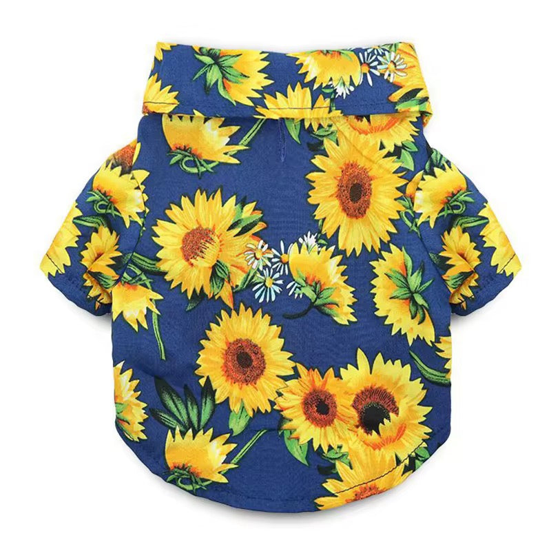Camisa para mascota estilo hawaiana