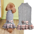 Vestido para mascota con lazitos para el pelo